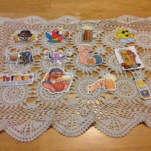 Stickers, beer theme, bundle of 16